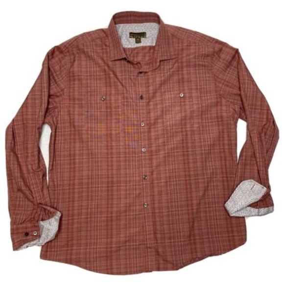 Pronto Uomo Shirts Pronto Uomo Mens Button Up Long Sleeve Dress
